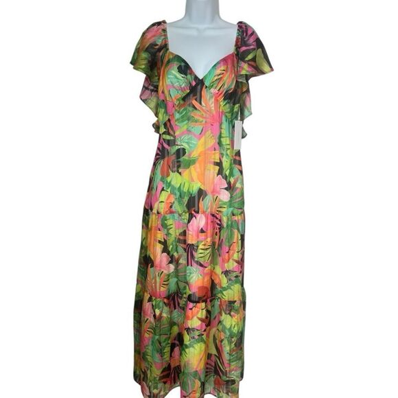 Anthropologie Dresses & Skirts - NWT Anthropologie  G.P.D.  Women’s Tropical Floral Maxi Tiered Dress Size Small